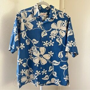 Reyn Spooner x Alfred Shaheen Reverse Print Floral Hawaiian Shirt Size L